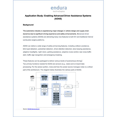 Endura Automotive Application Study
